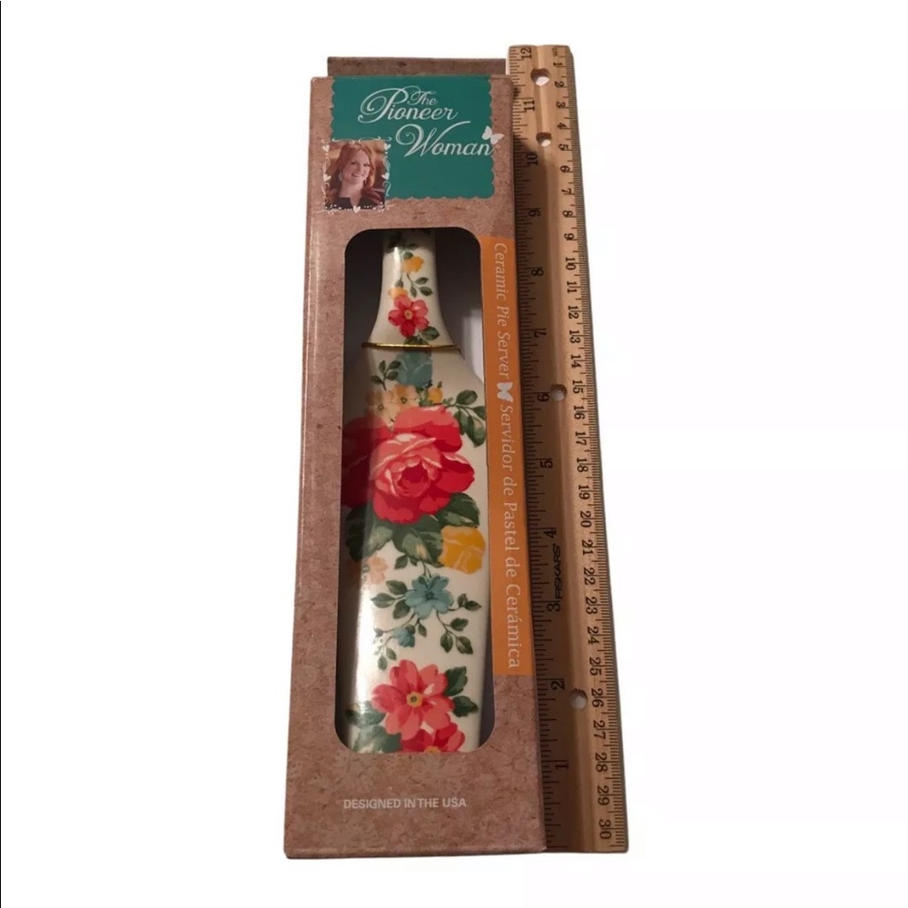NEW! *RARE* HTF Pioneer Woman Vintage Floral Pie Server Cake Server - Picture 3 of 6